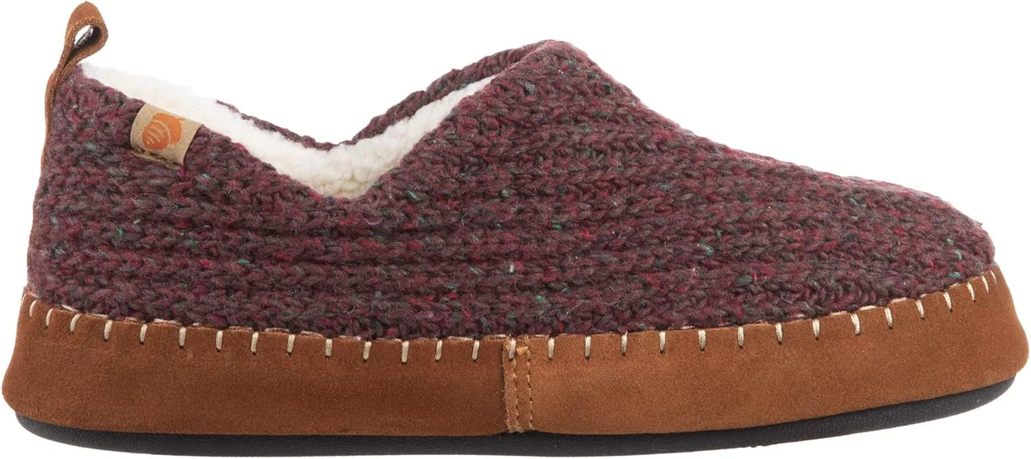 Acorn Women's Camden Recycled Moccasin Slippers with Berber lining