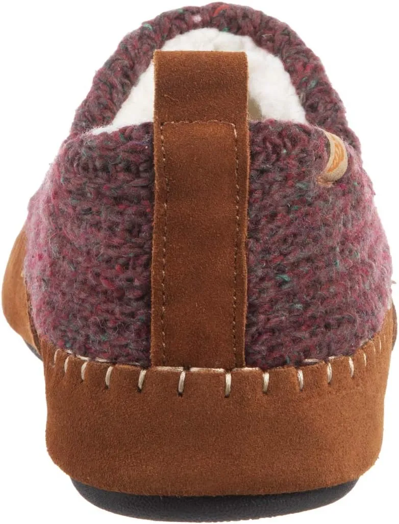 Acorn Women's Camden Recycled Moccasin Slippers with Berber lining