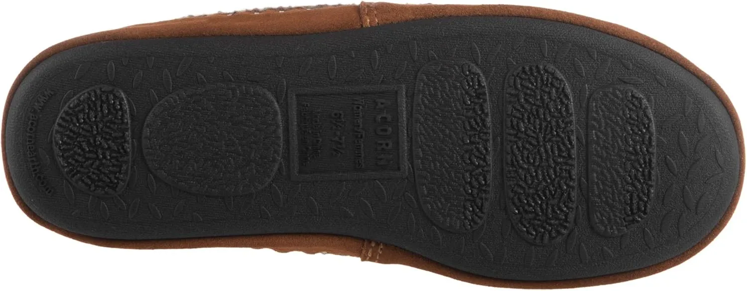Acorn Women's Camden Recycled Moccasin Slippers with Berber lining