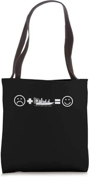 Airboat Swamp Hydroplane Fanboat Airboating Hover Boat Tote Bag