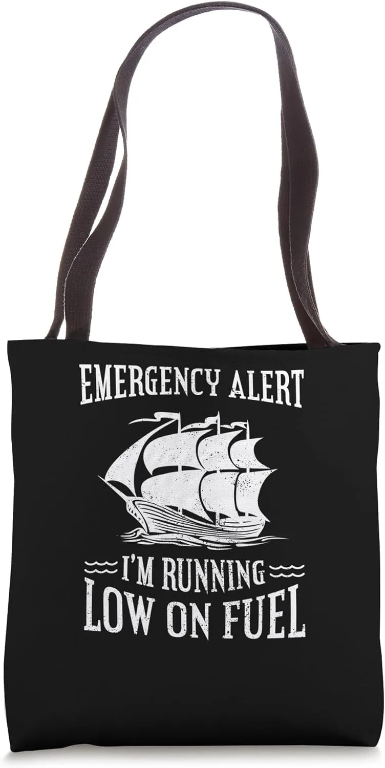 Alert Boat Captain Sailing Sailboat Owner Lover Boating Joke Tote Bag
