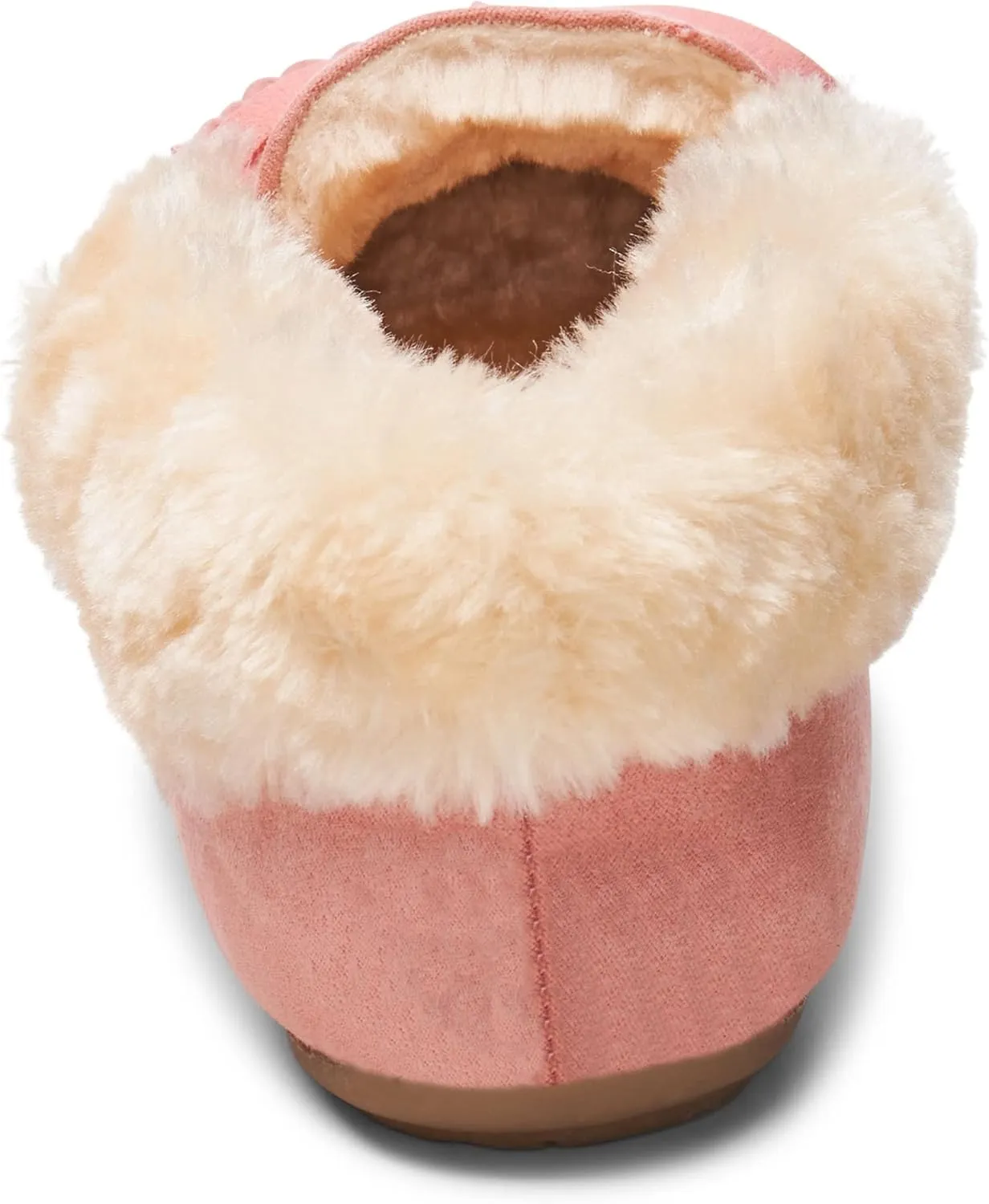 Alpine Swiss Leah Womens Shearling Moccasin Slippers Faux Fur Slip On House Shoes