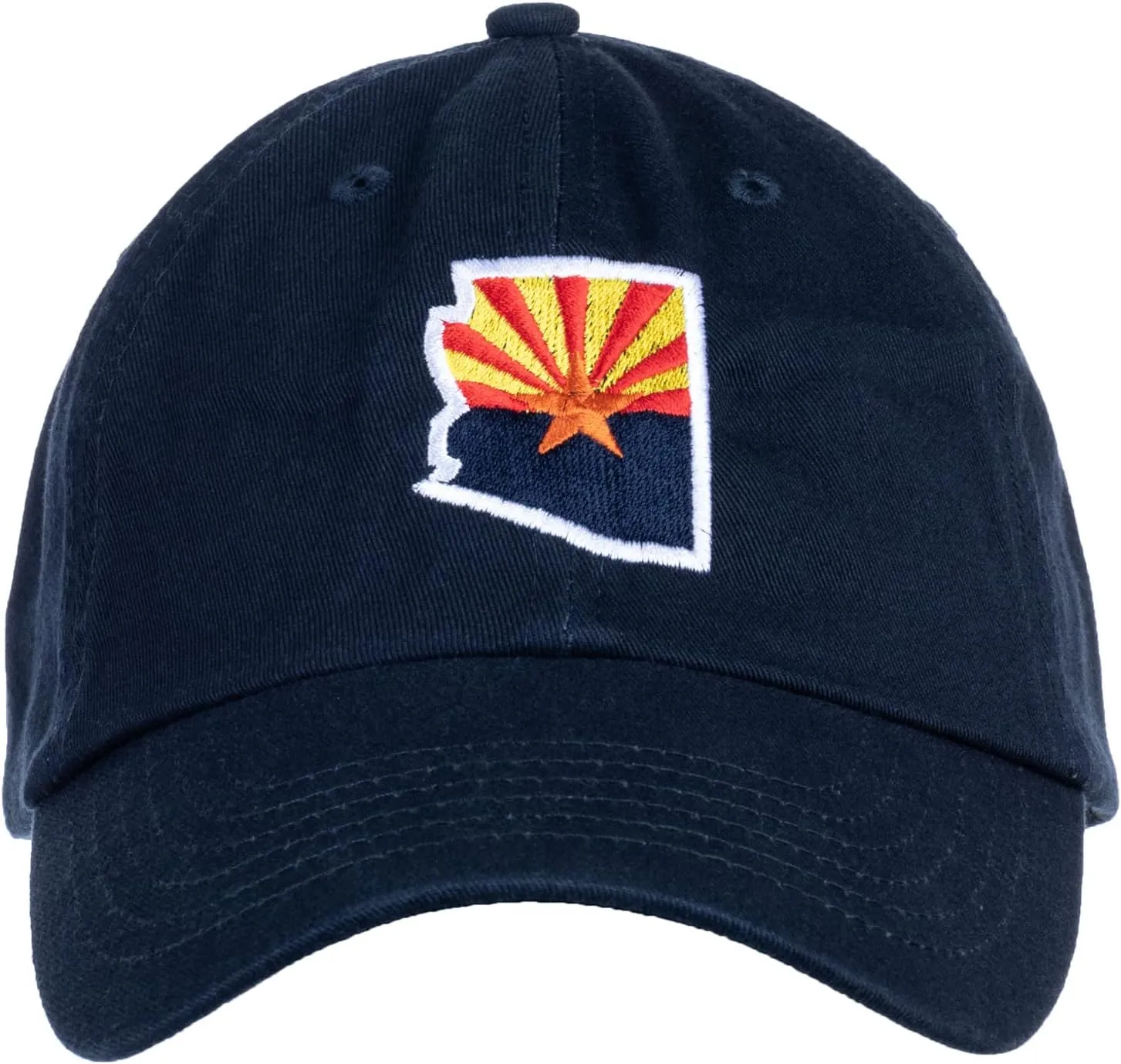 Ann Arbor T-shirt Co. American 50 States Pride Flag Baseball Low Profile Dad Hat for Men Women