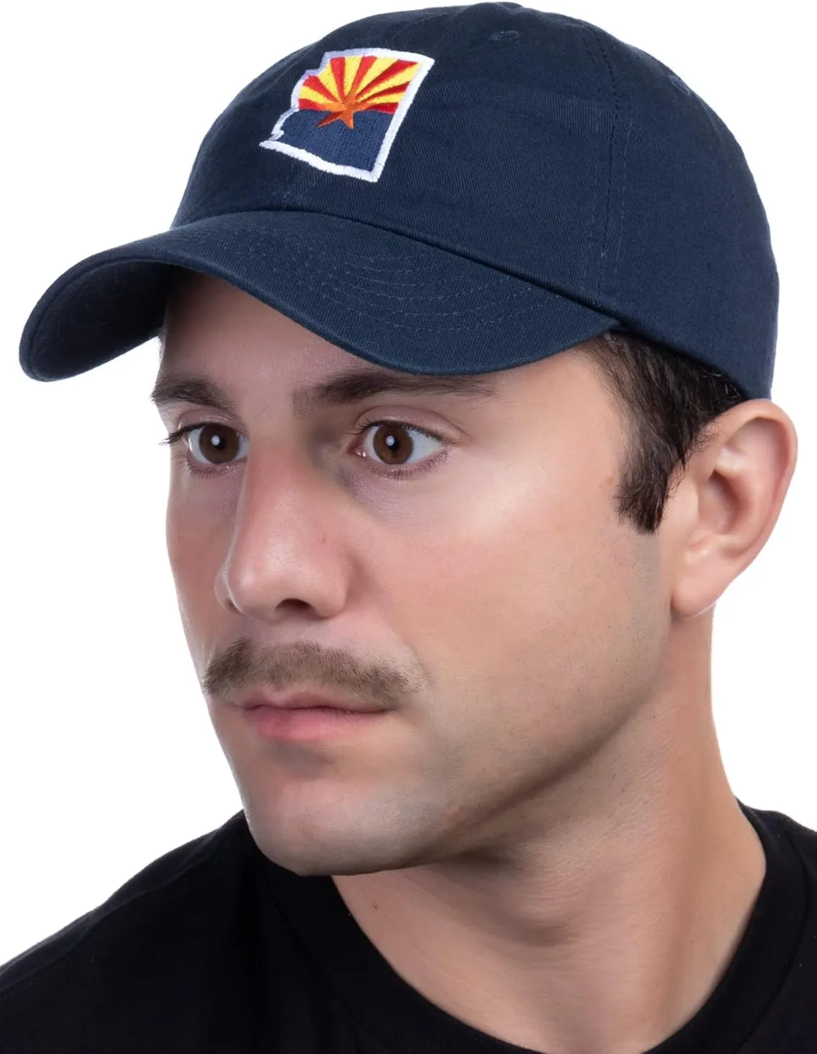 Ann Arbor T-shirt Co. American 50 States Pride Flag Baseball Low Profile Dad Hat for Men Women