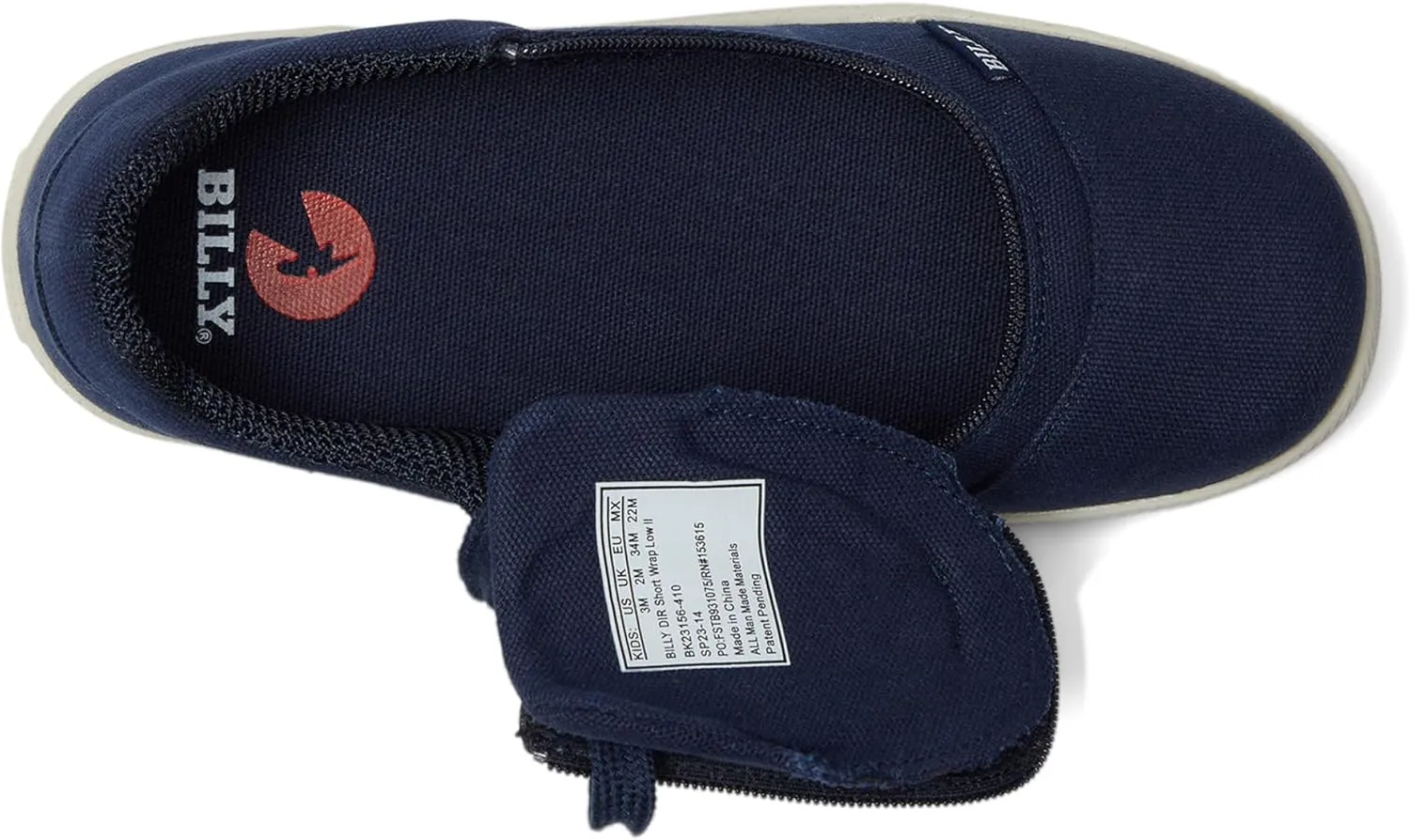 BILLY Footwear Kids DR Short Wrap Low II Unisex Kid’s Sneakers – Thick Knit Lining – Rubber Midsole & Outsole