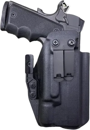Black Kydex IWB Claw Holster Compatible with Springfield TRP Operator 5" Full Rail Surefire X300 Ultra B