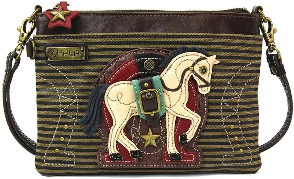 Chala Handbags Horse Mini Crossbody Handbag, Horse Lover