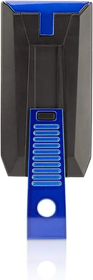 Colibri Slide Double-Jet Lighter, Black   Blue