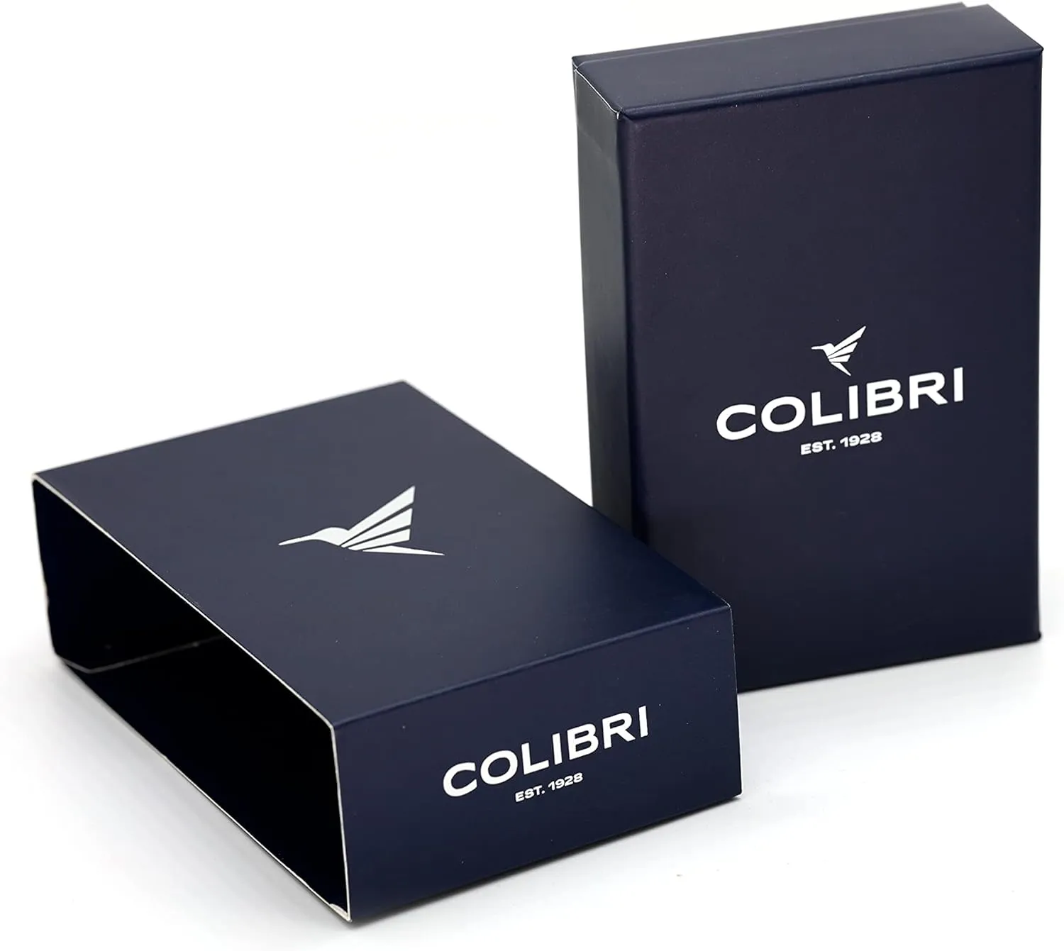 Colibri Slide Double-Jet Lighter, Black   Blue