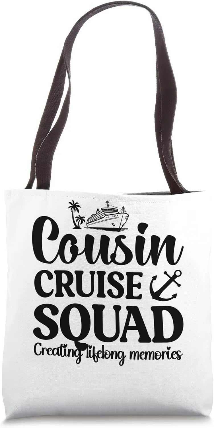 Cousin Cruise Squad 2024 Creating Lifelong Memories Matching Tote Bag