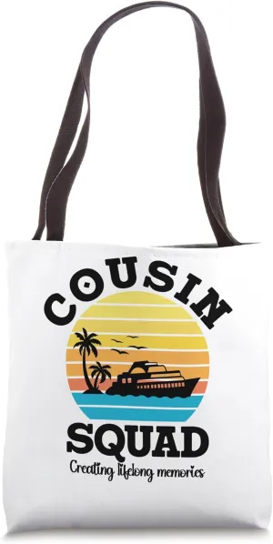 Cousin Squad 2024 Creating lifelong memories Matching Group Tote Bag
