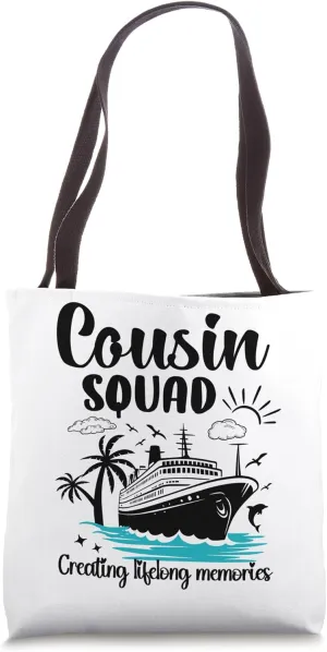 Cousin Squad 2024 Creating lifelong memories Matching Group Tote Bag