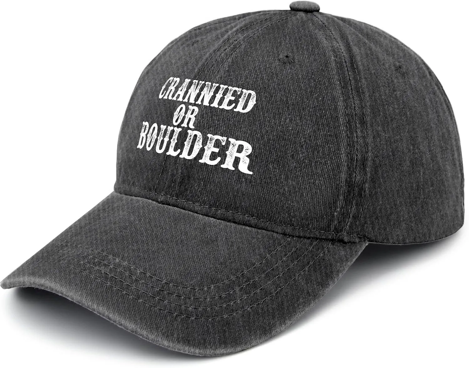 Crannied Or Boulder Hat for Women Funny Baseball Hats Funny Birthday Gifts for Women
