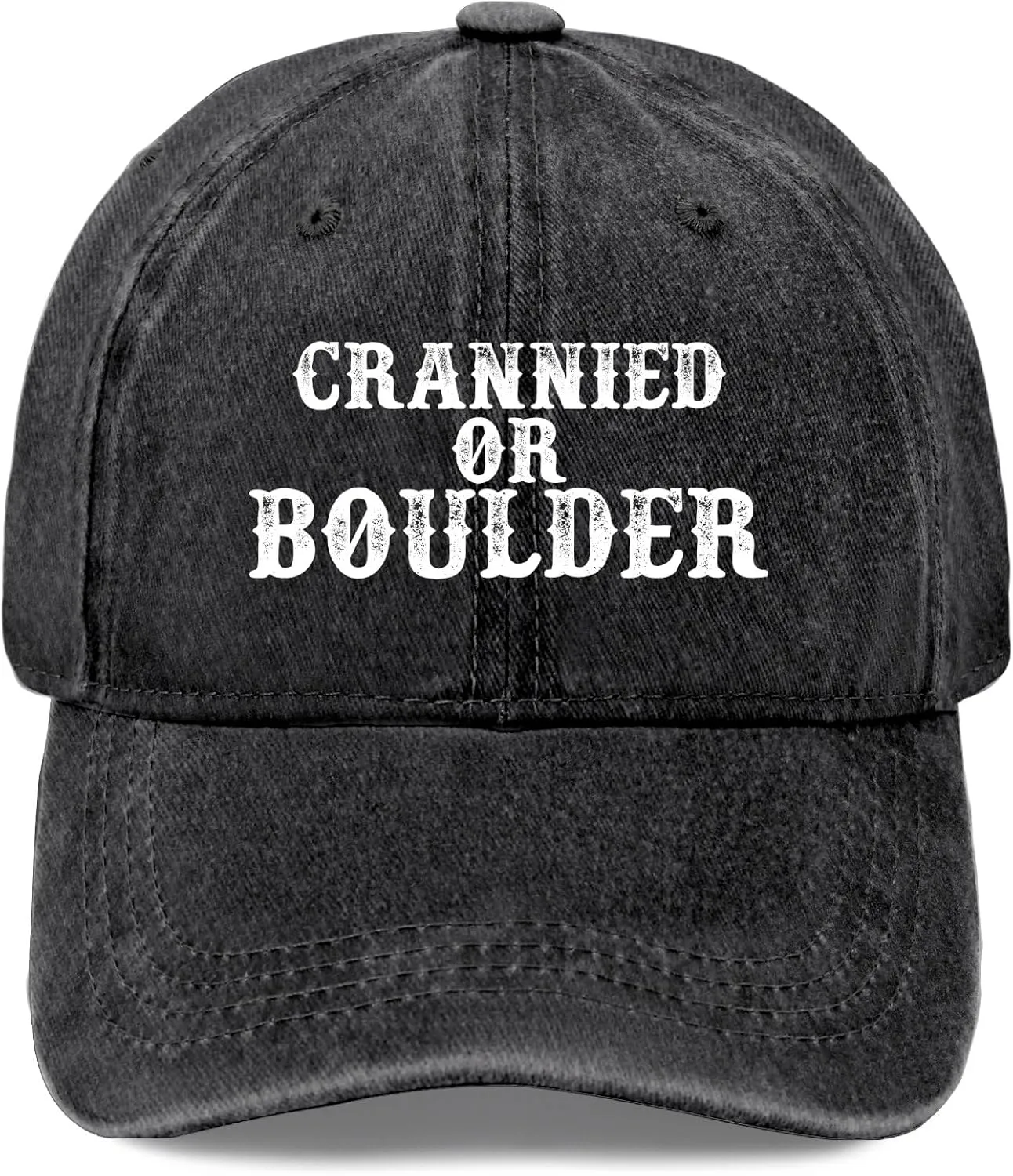 Crannied Or Boulder Hat for Women Funny Baseball Hats Funny Birthday Gifts for Women