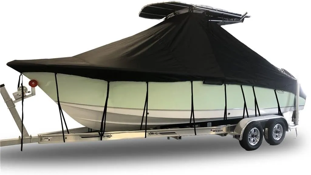 Custom Fitted 7oz 100% Polyester Boat Cover Compatible for a 2022-2024 Sea Born Fx 22 Bay in Solution Dyed Canvas. Made on Demand