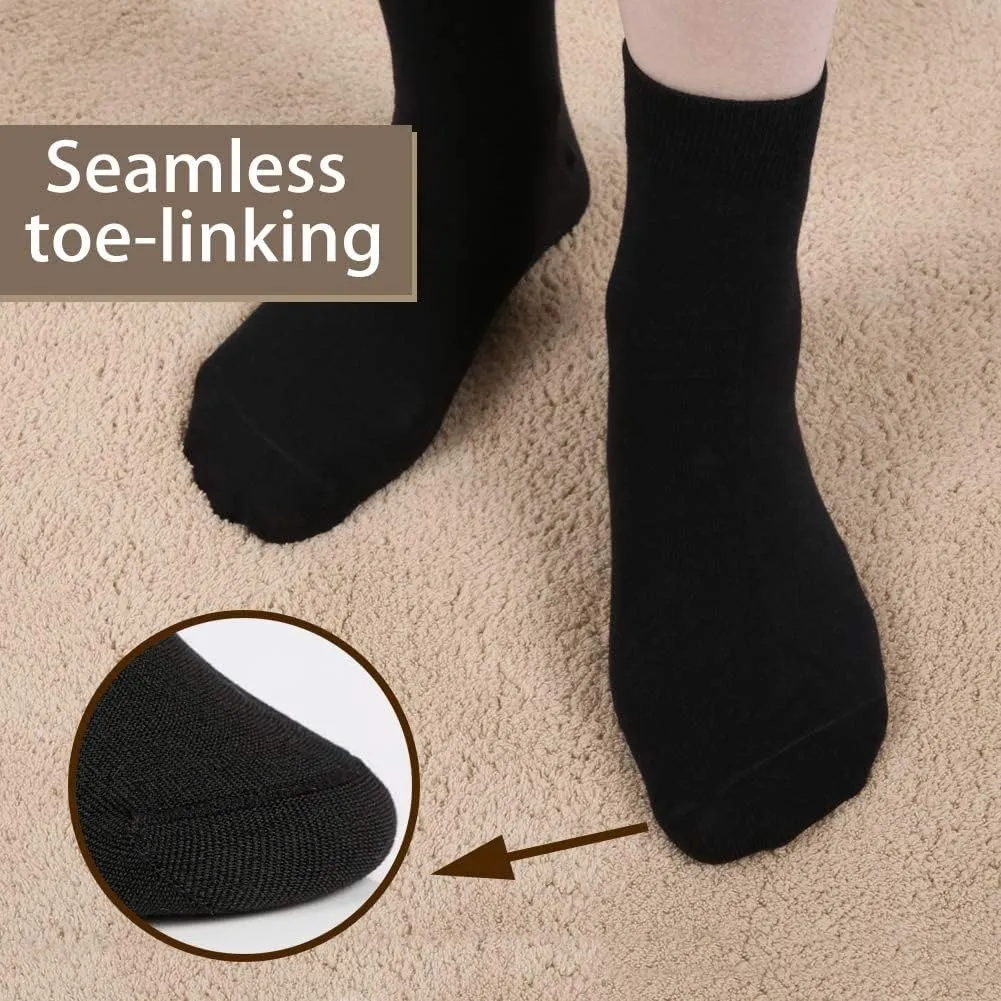FGZ Women Thin Cotton Socks, Soft Cotton Bootie Socks Women Above Ankle Crew Socks 5-10 Pairs