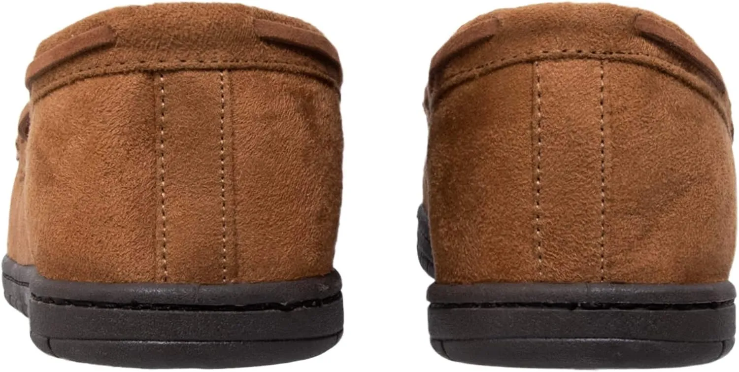 FOCO Men's NFL Football Team Logo Moccasin Slippers