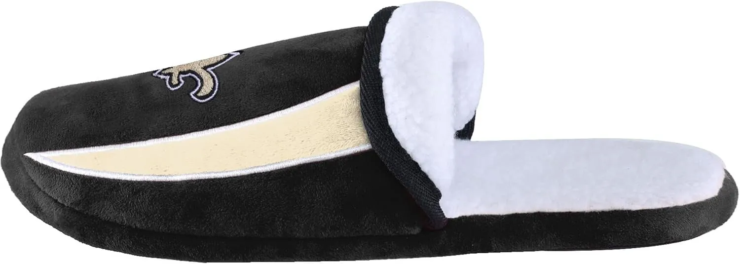 FOCO NFL Mens Football Team Logo Moccasin Slippers Shoes