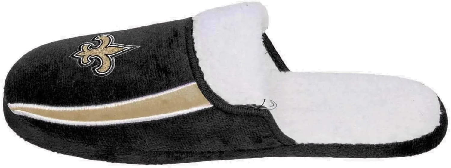 FOCO NFL Mens Football Team Logo Moccasin Slippers Shoes