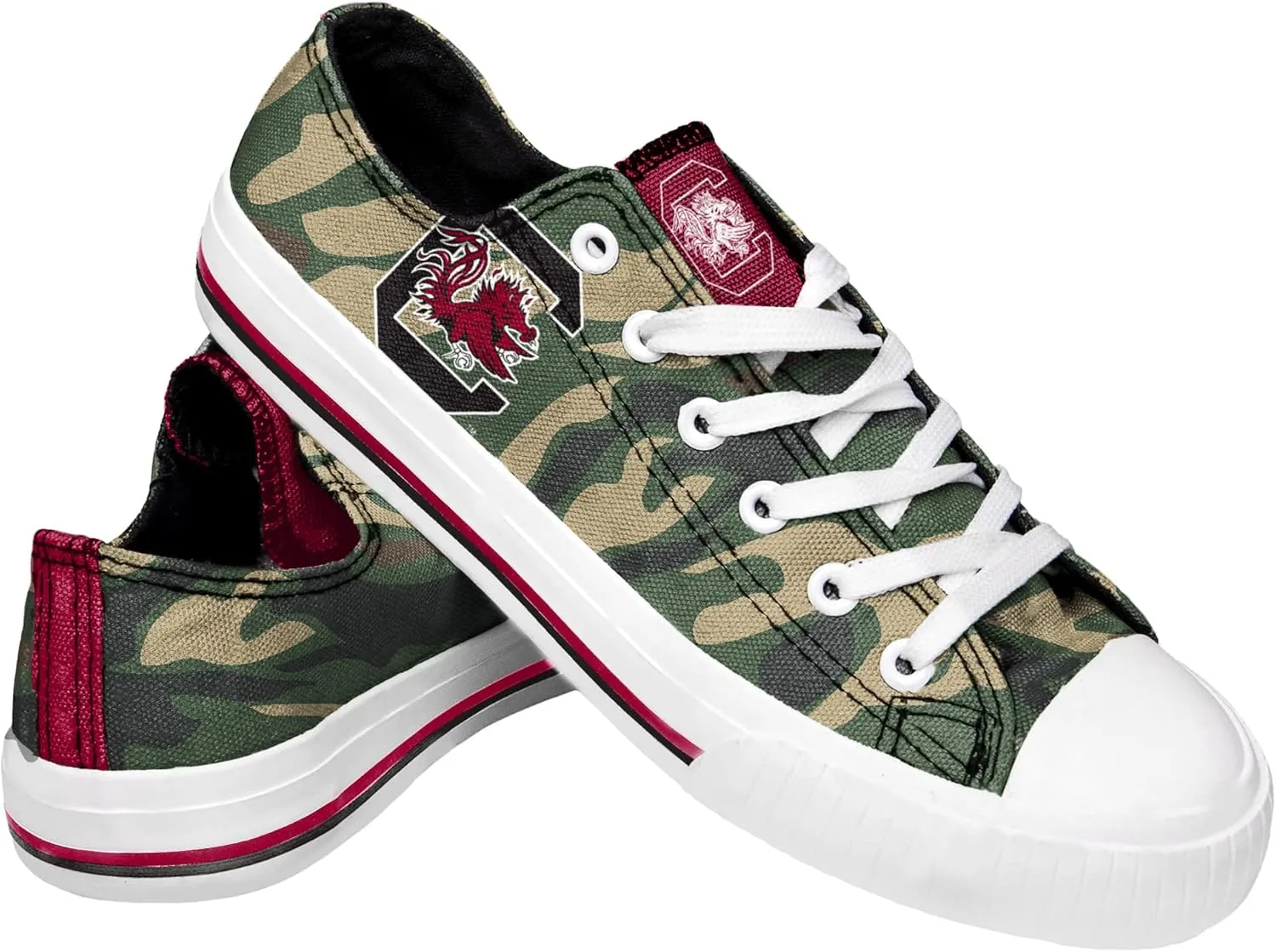 FOCO South Carolina Womens Camo Low Top Canvas Shoe Size 9