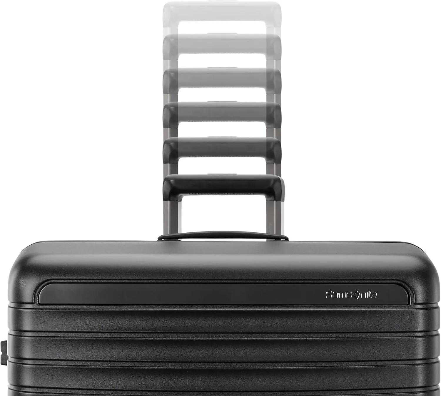 Framelock Max 29" Large Checked Hardshell Zipperless Luggage - Highly Secure Integrated Eazylock™ Mechanism - RightHeight™ Adjustable Handle - 360° Spinner Wheels - Airline Approved - Asphalt Black