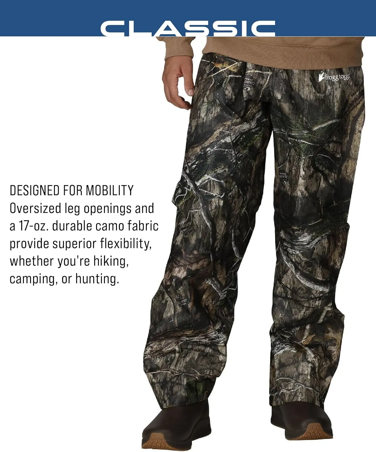 FROGG TOGGS Men's Classic Pro Action Waterproof Breathable Rain Pant