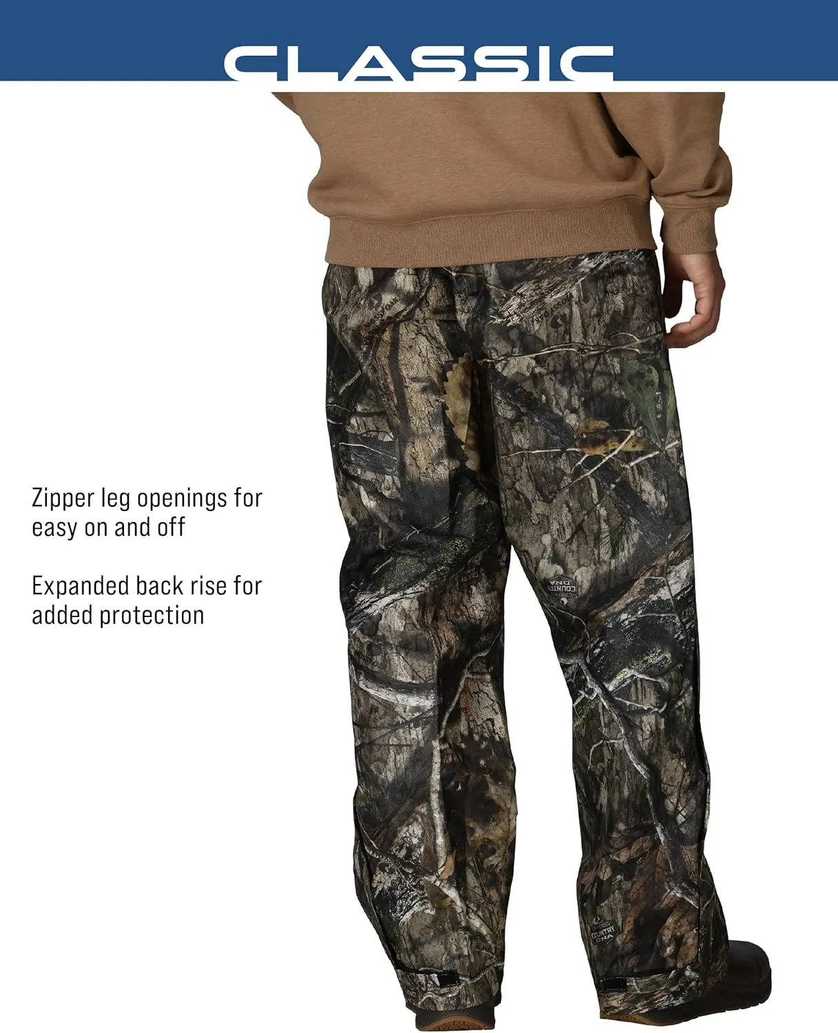 FROGG TOGGS Men's Classic Pro Action Waterproof Breathable Rain Pant