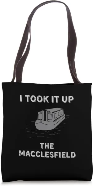 Funny Vintage Narrowboat Canal Barge Boater The Macclesfield Tote Bag