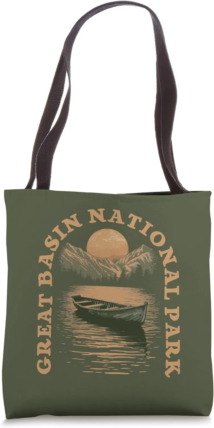 Great Basin National Park Boat Lake Retro Vintage Tote Bag