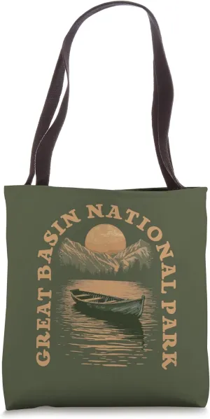 Great Basin National Park Boat Lake Retro Vintage Tote Bag