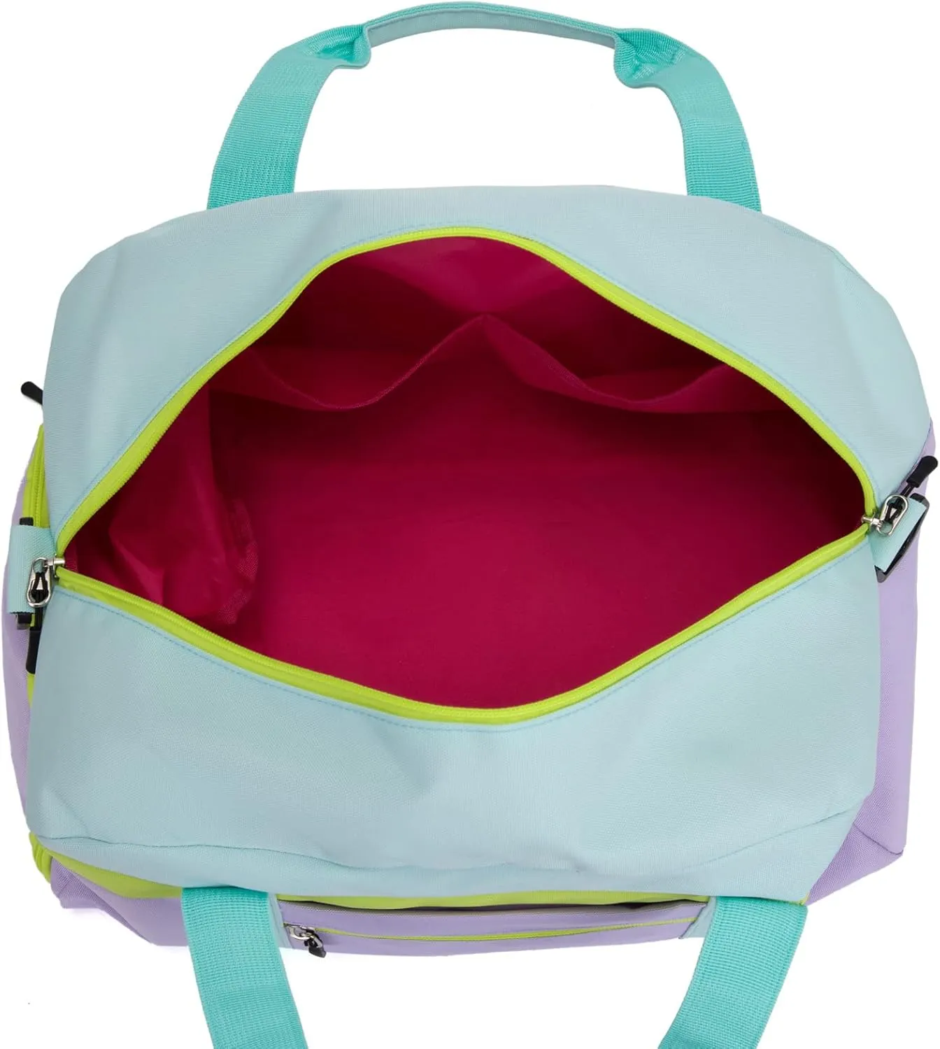 HawLander Kids Duffle Bag for Boys or Girls, Fit School Practice, or Overnight Travel (Light Green)