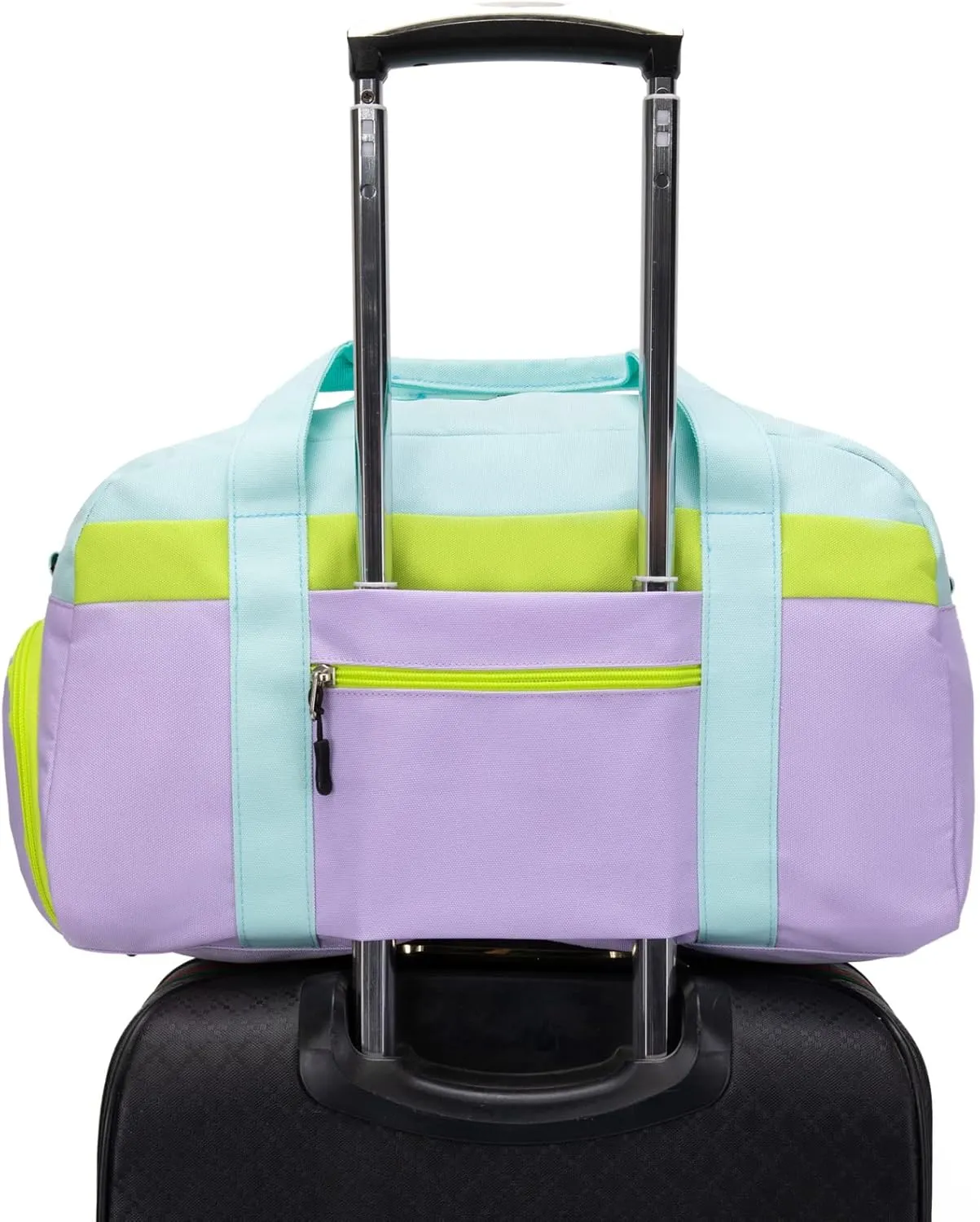 HawLander Kids Duffle Bag for Boys or Girls, Fit School Practice, or Overnight Travel (Light Green)