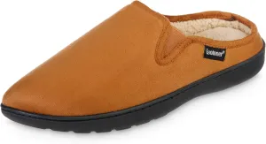 isotoner Men's, Advanced Gel Infused Memory Foam Microsuede Vincent Hoodback Eco Comfort Recycled Slippers Clog