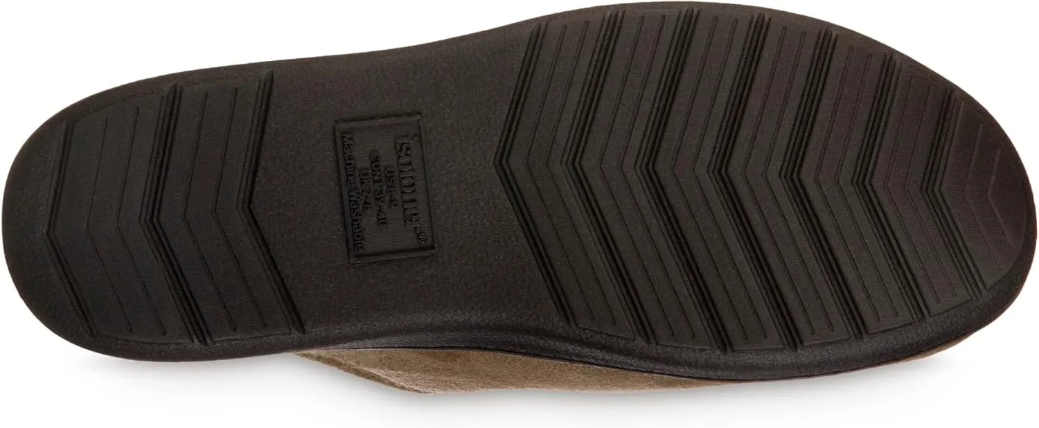 isotoner Men's, Advanced Gel Infused Memory Foam Microsuede Vincent Hoodback Eco Comfort Recycled Slippers Clog