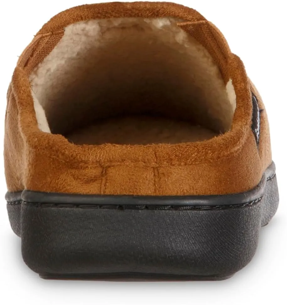isotoner Men's, Advanced Gel Infused Memory Foam Microsuede Vincent Hoodback Eco Comfort Recycled Slippers Clog