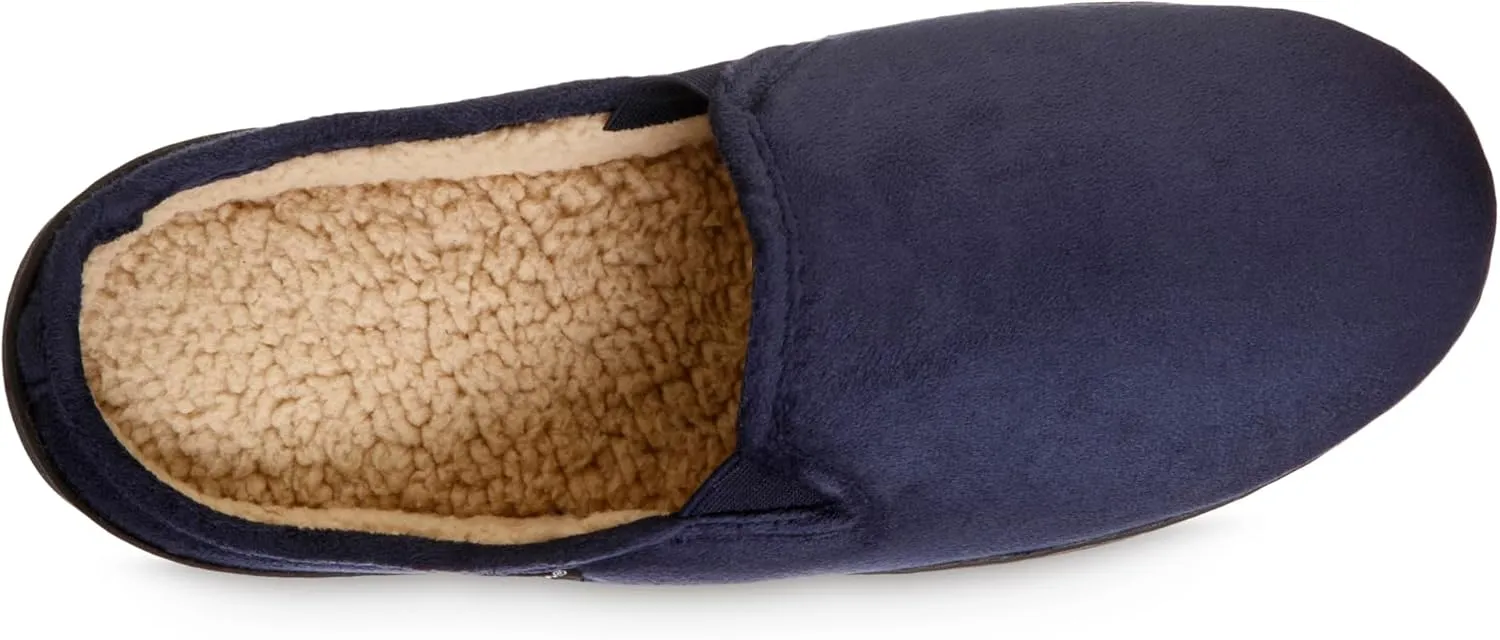 isotoner Men's, Advanced Gel Infused Memory Foam Microsuede Vincent Hoodback Eco Comfort Recycled Slippers Clog