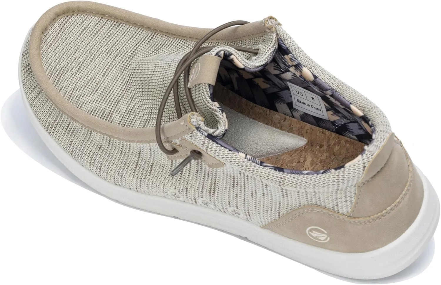 JARLIF Men's Casual Slip-on Loafers Boat Shoes Comfortable Arch Support Width Walking Canvas Shoes US Size 7-13