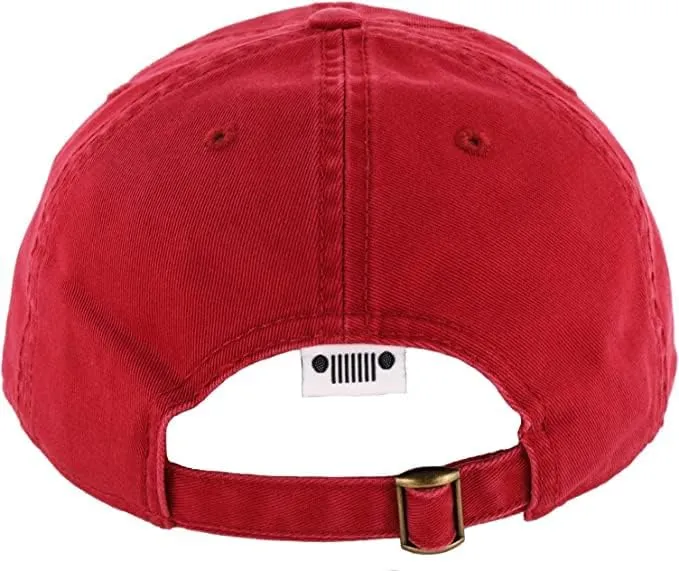 Jeep Hat Performance Parts Gear Logo Heavy Twill Baseball Cap