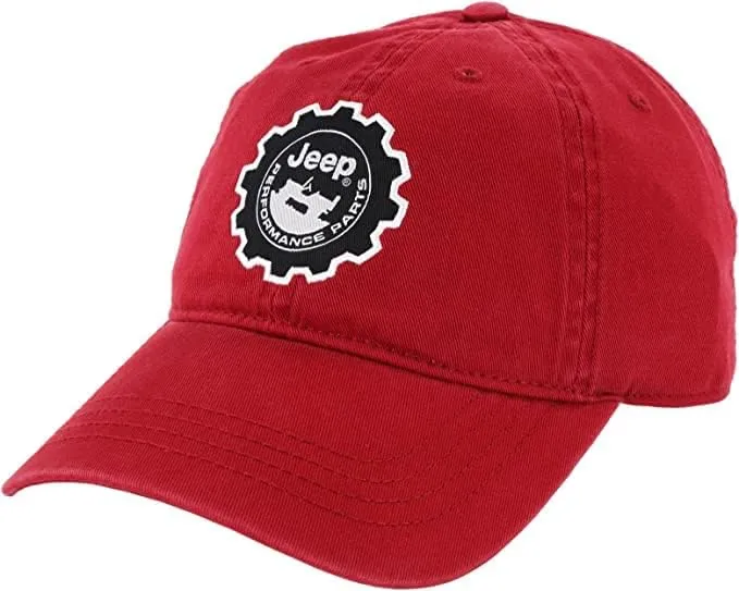 Jeep Hat Performance Parts Gear Logo Heavy Twill Baseball Cap