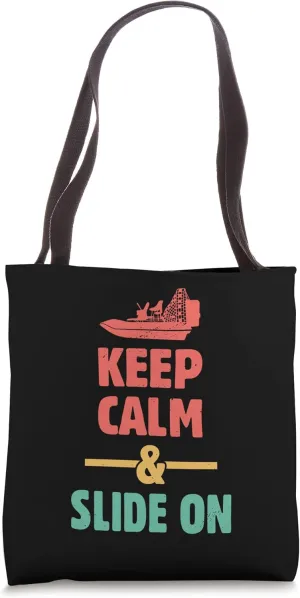 Keep Calm - Airboating Propelled Water Craft Water Ruler Tote Bag