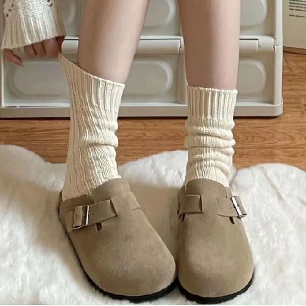Kids Clogs for Girls Boys Cute Slip-on Slippers Classic Sued e Cor k Footbed Sandals Potato Shoes