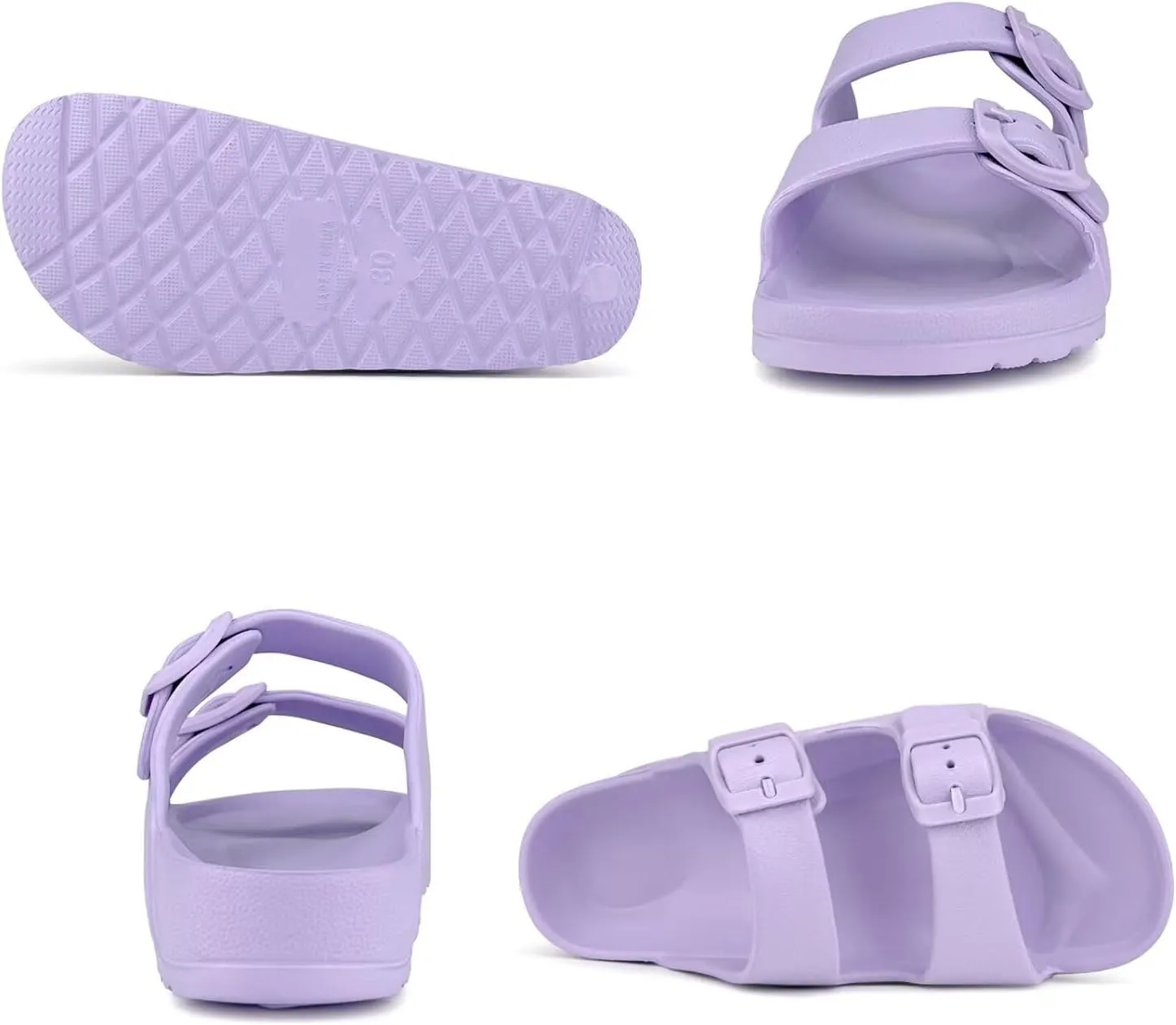 Kids Slide Sandals Boys Girls Buckle Adjustable EVA Slipper Sandals
