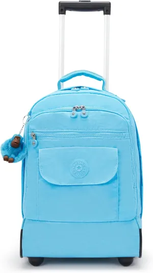 Kipling Women's Sanaa Large Rolling Backpack, Adjustable Padded Straps, Slide-Up Handle, Crinkle Nylon Backpack