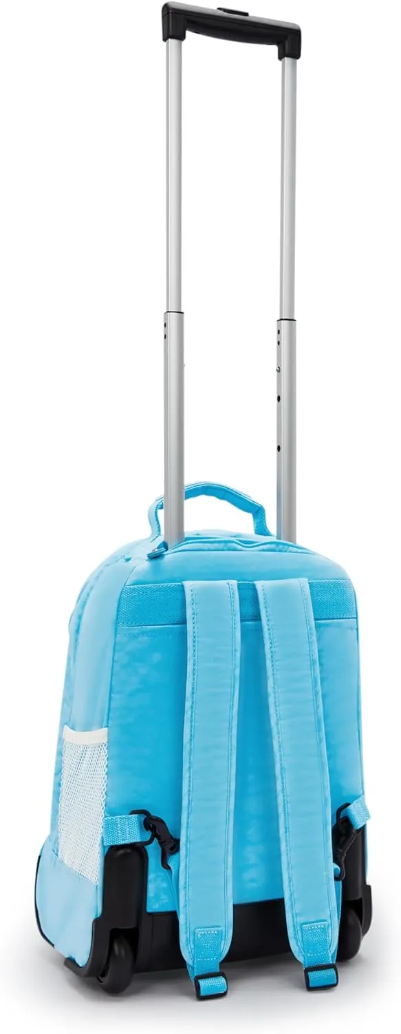 Kipling Women's Sanaa Large Rolling Backpack, Adjustable Padded Straps, Slide-Up Handle, Crinkle Nylon Backpack