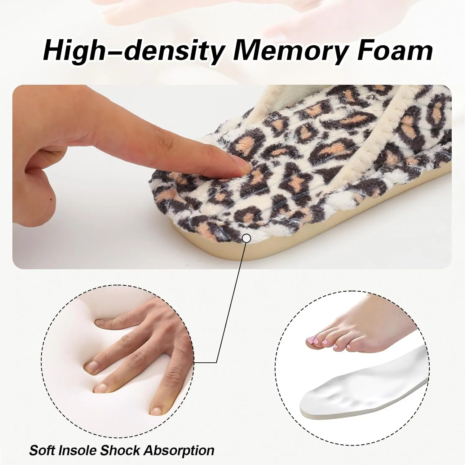 LeIsfIt Slippers for Women Adjustable Open Toe House Slippers Wide Diabetic Shoes Memory Foam Bedroom Slides Arthritis Edema House Shoes