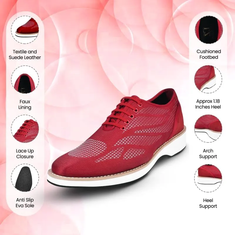 LIBERTYZENO Mens Canvas Textile & Suede Leather Adults Lace Up Casual Shoes for Prom Graduation
