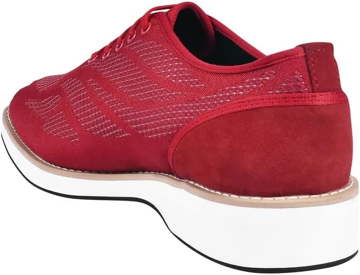 LIBERTYZENO Mens Canvas Textile & Suede Leather Adults Lace Up Casual Shoes for Prom Graduation