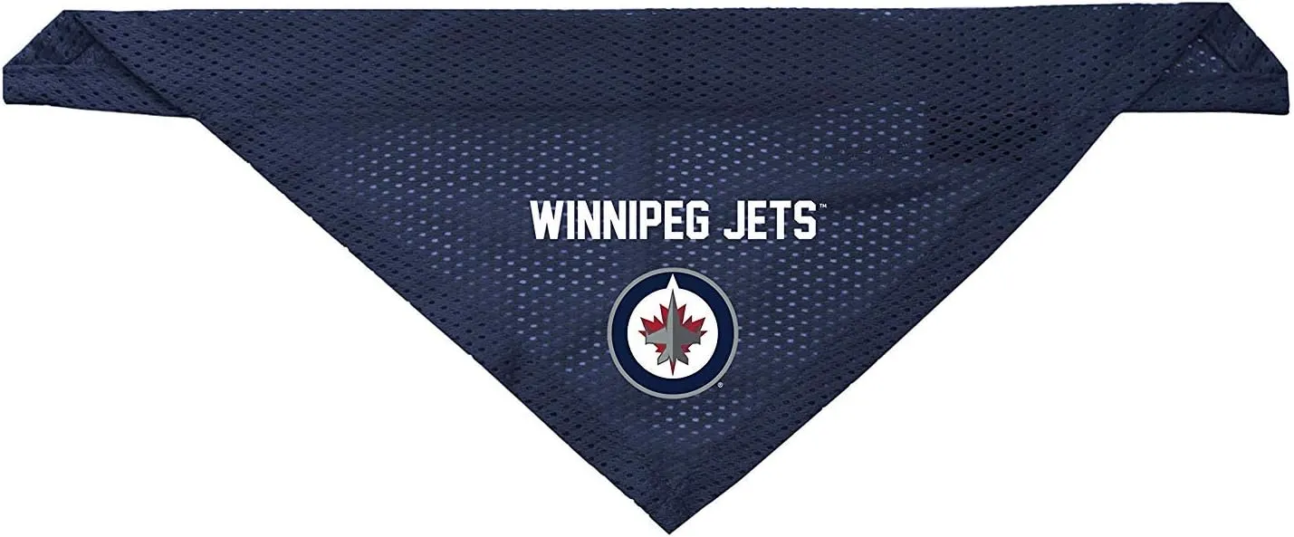 Littlearth Winnipeg Jets Dog Cat Mesh Jersey Bandana L/XL
