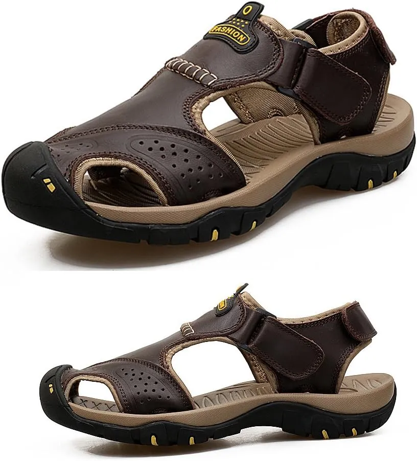 Maesty Mens Hiking Sandals Summer Athletic Comfortable Slippers Waterproof?Breathable Outdoor Sports Beach Shoes