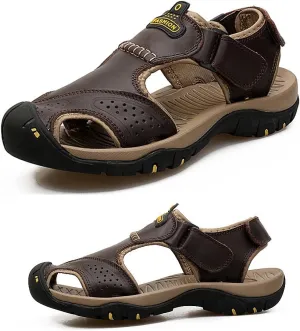 Maesty Mens Hiking Sandals Summer Athletic Comfortable Slippers Waterproof?Breathable Outdoor Sports Beach Shoes
